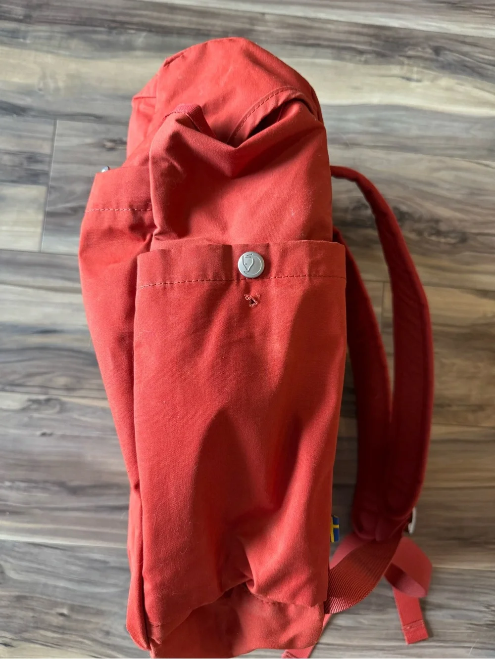 Fjallraven Greenland Red Roll-Top Canvas Backpack